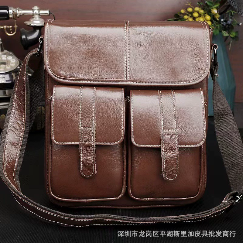 (Торговля через границу), мужская кожаная одно bag для отдыха, выделанная