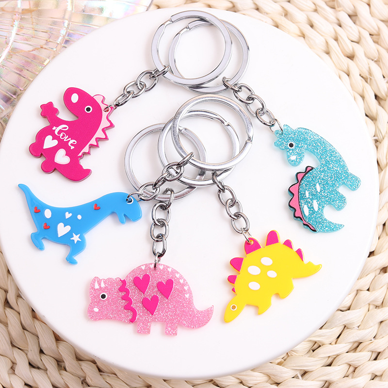 Simple Style Solid Color Stainless Steel Printing Keychain display picture 1