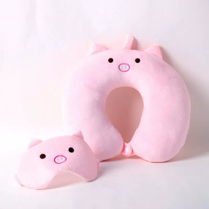 Cartoon neck pillow for car for traveling for sleep