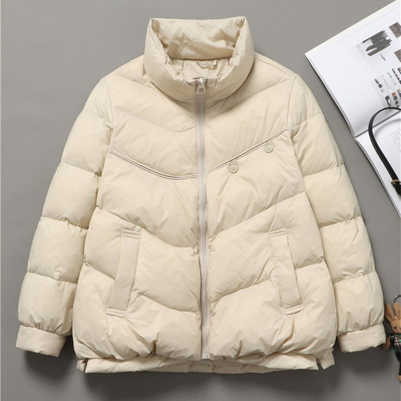 Women's Clothing Lightweight short winter coats jacket for women new winter coats stylish fashion women's clothing small stand collar winter coat_voghion.com