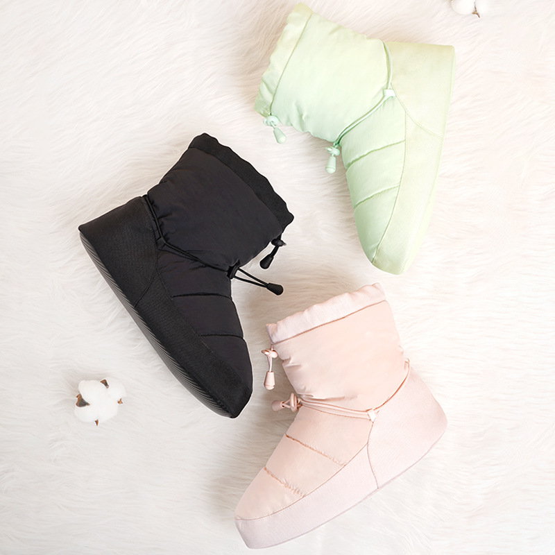 Botas cálidas de baile, zapatos de algodón de invierno para adultos, más terciopelo, calentamiento cálido, baile, ejercicios, zapatos de baile, zapatos de ballet al por mayor