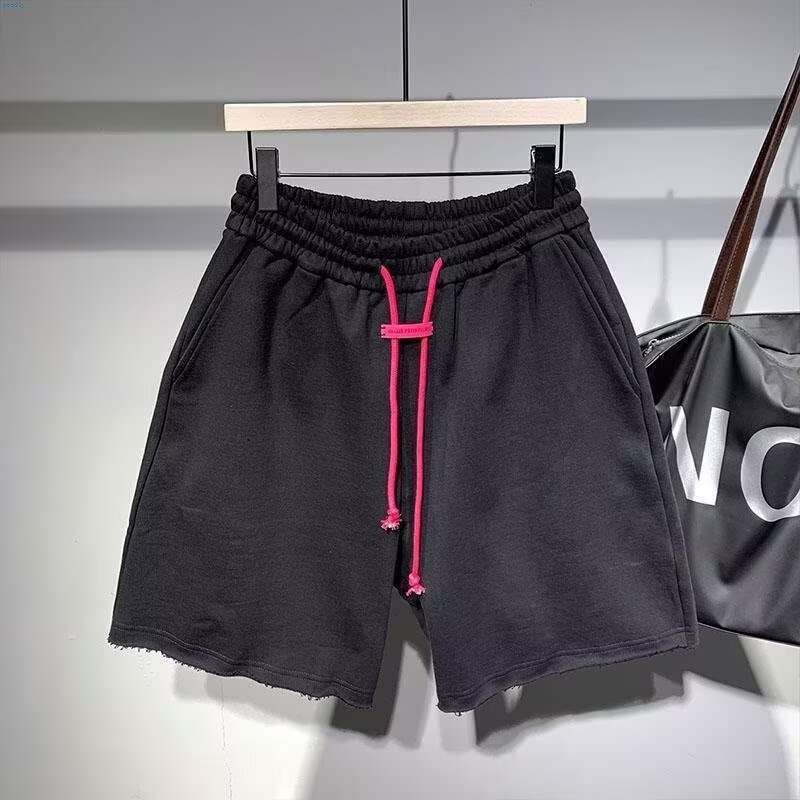 Men's Oversized Casual Shorts With Drawstring And Graphic Print_voghion.com