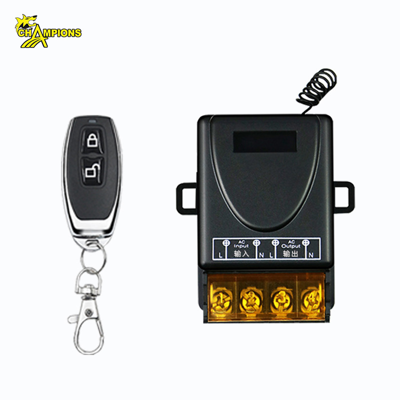 Interruptor de control remoto inalámbrico de 220V para motor de bomba de agua, interruptor de control remoto inalámbrico de CA de 8 canales para motor con rotación hacia adelante y hacia atrás