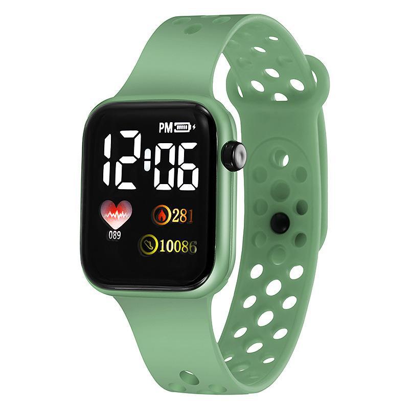 2022 nuevo reloj electrónico LED C001 Arco Iris cuadrado Apple impermeable digital moda deportes estudiante electrónica