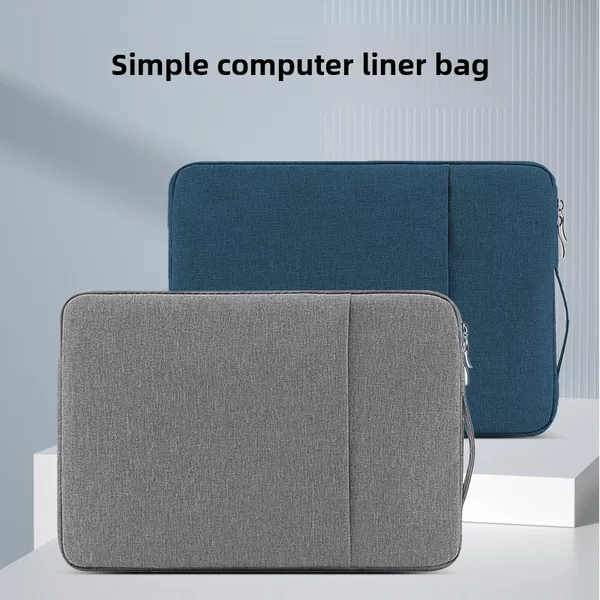 Tablet Liner Bag Suitable for Lenovo 14 Huawei 15 Apple 13inch Anti-Fall Protective Cover Handle Laptop Bag