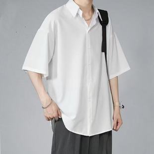 2024 summer new men's short sleeve thin cardigan shirt a generation of hair