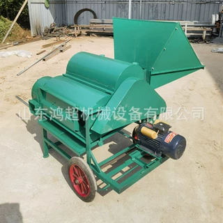 移动式菜籽脱壳机柴油脱粒机 大型玉米扒皮打粒机