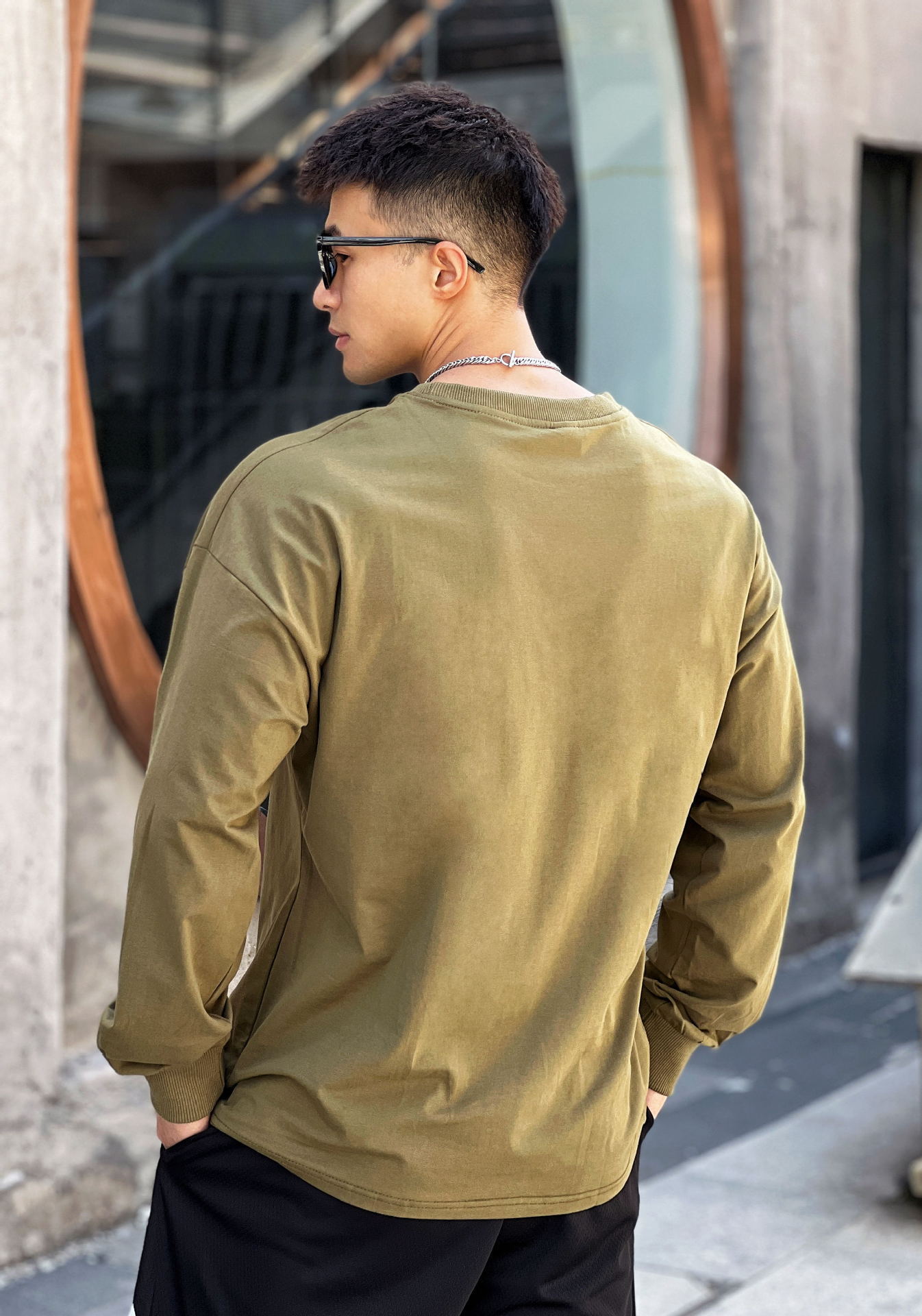 Men's Trendy Loose Fitting Fitness Clothing Long Sleeved T-Shirts Casual Training Sportswear Pullovers Sweatshirts Thin_viptrois.com