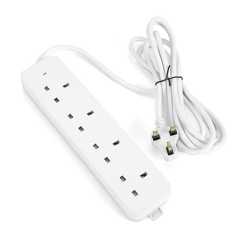 Enchufe transfronterizo pequeño enchufe de fila estándar británico enchufe multipuerto británico placa de enchufe con cable enchufe de fila estándar británico