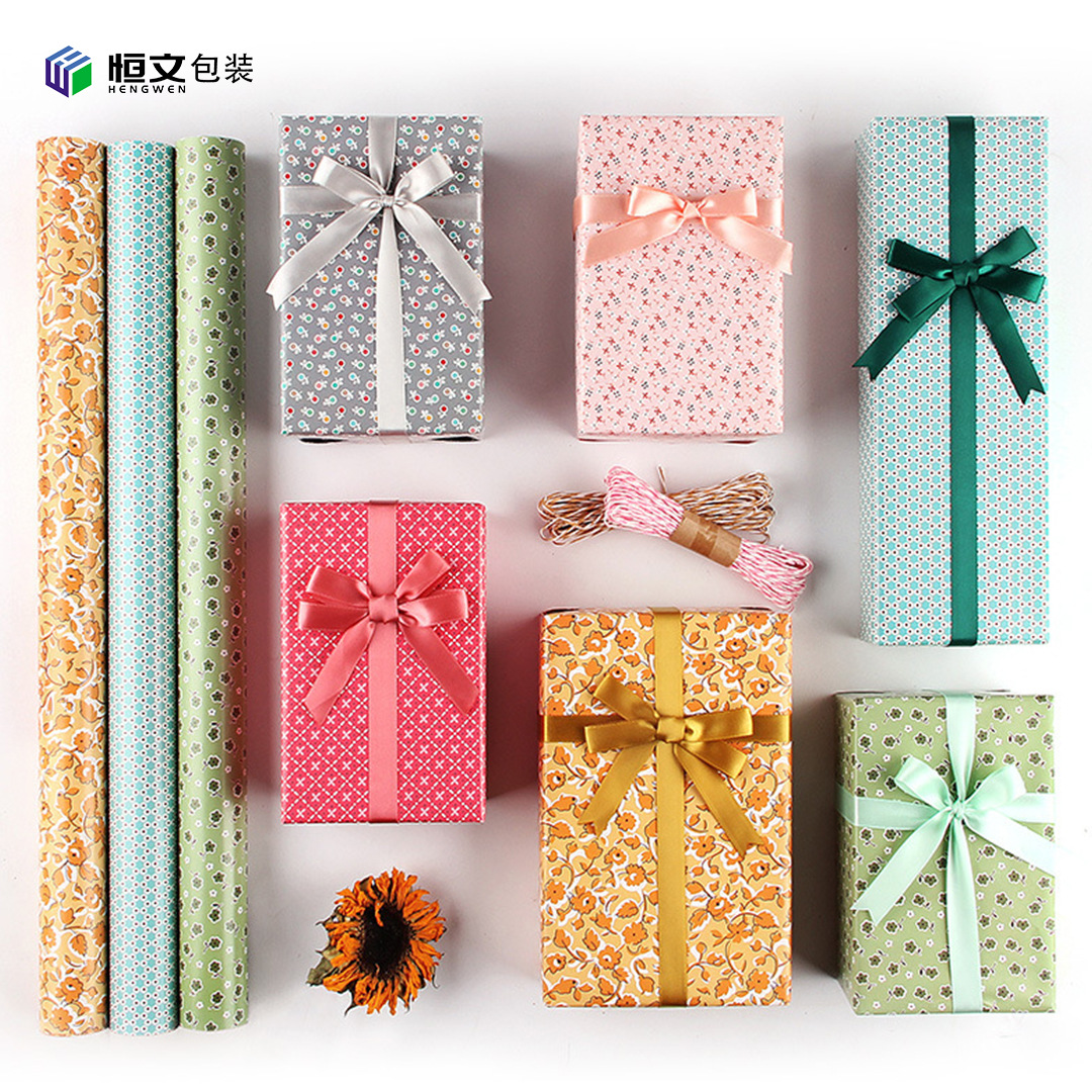 小碎花禮物包裝紙小清新禮品紙牆紙背景紙DIY包書皮紙批發 禮物紙