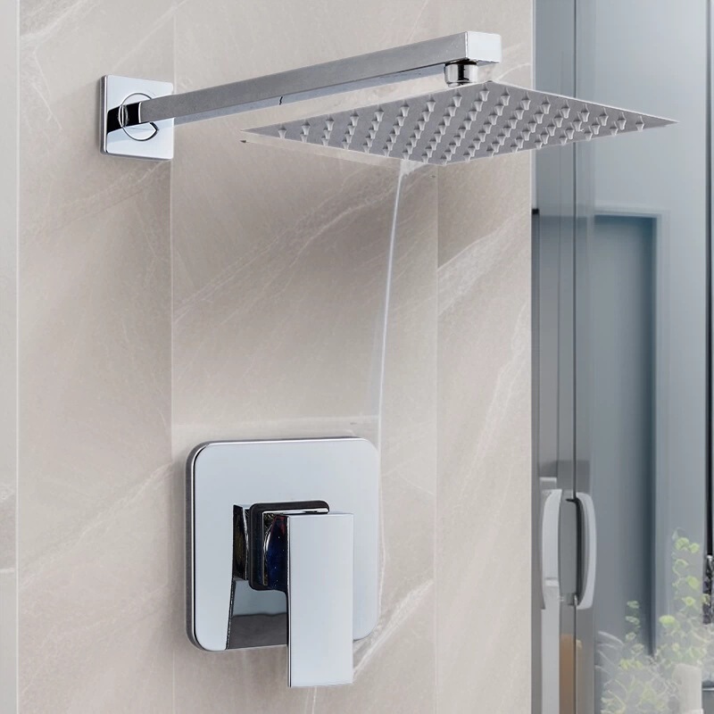 Cross-Border Concealed Shower Head Set, Embedded Shower Set, Wall-Mounted Pre-Installed Hot and Cold Mixing Valve, All-Copper Cross-Border Concealed Shower Head Set, Embedded Shower Set, Wall-Mounted Pre-Installed Hot and Cold Mixing Valve, All-Copper