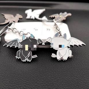 Necklace, cute cartoon keychain for men and women for St. Valentine's Day for keys with zipper, for beloved, Birthday gift