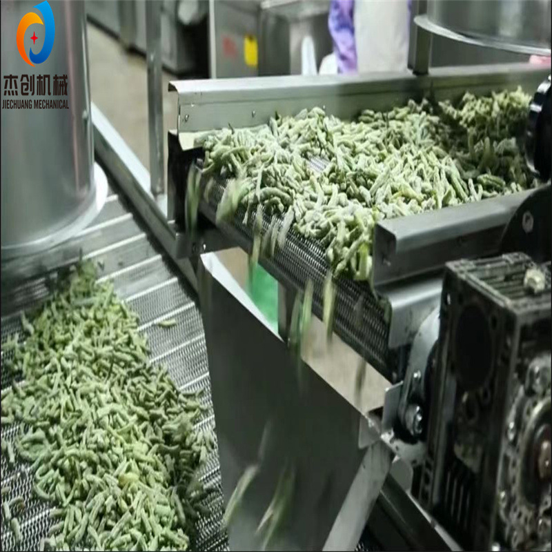 杰创3500型无丝豆油炸设备 预制菜蔬菜油炸机 省人工天妇罗油炸机