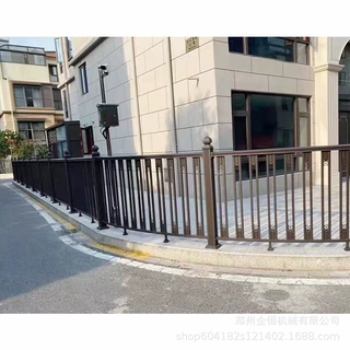 郑州铁艺围栏锌钢围墙护栏小区防护栏铁栅栏学校围墙隔离栏防护栏