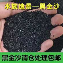 黑金沙底沙造景沙水族花卉多肉盆栽铺面沙灭烟沙黑色流沙