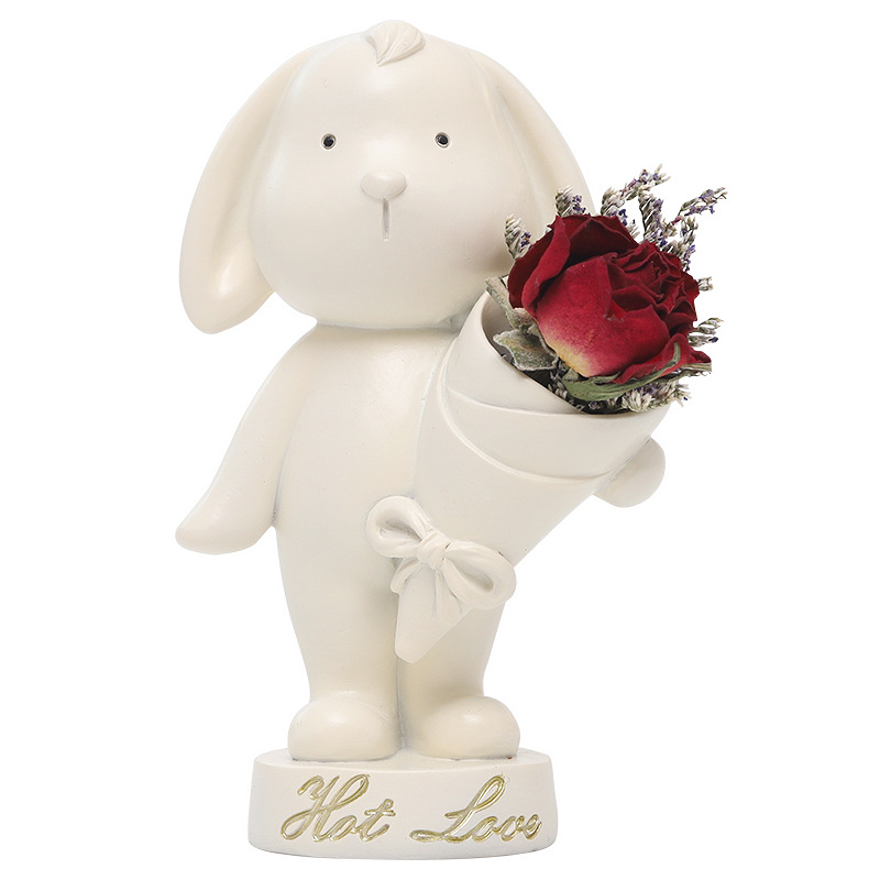 Nanyuan Chuanfang zakka dibujos animados flor Ángel resina decoración creativa maceta micro paisaje jardinería Decoración