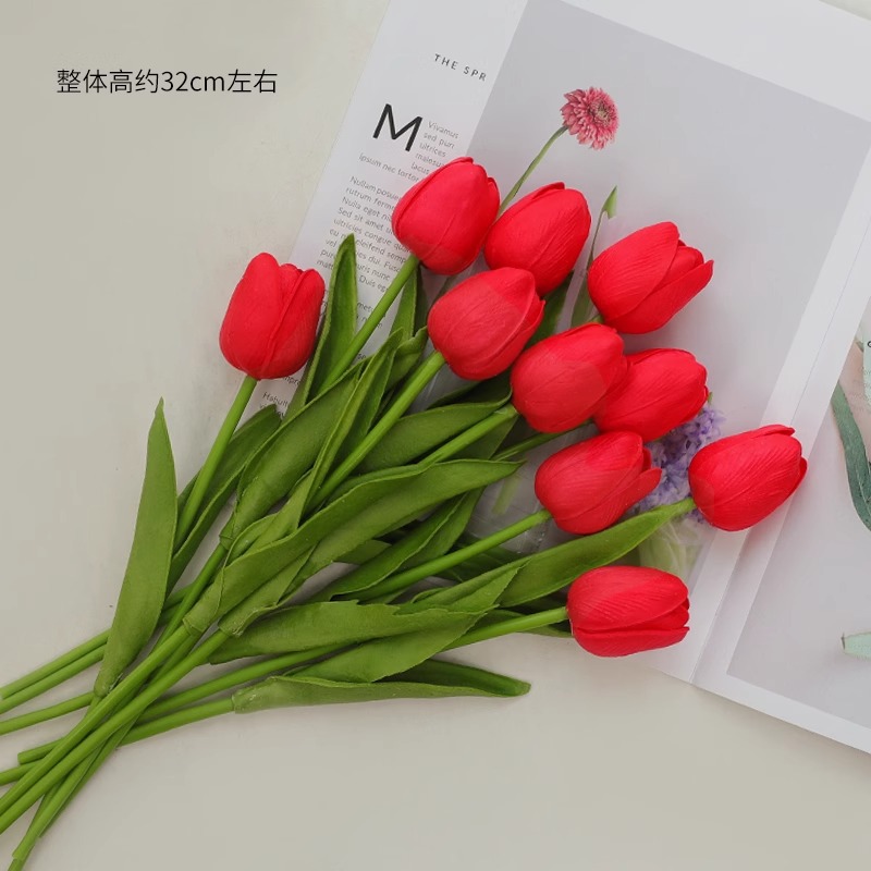 튤립 10개 - 빨간색