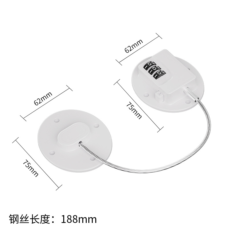 Cerradura DE SEGURIDAD DE LA VENTANA Cerradura anti-caída de gran altura Tapón de la ventana Artefacto antirrobo Suministros de protección para niños Cerradura del refrigerador