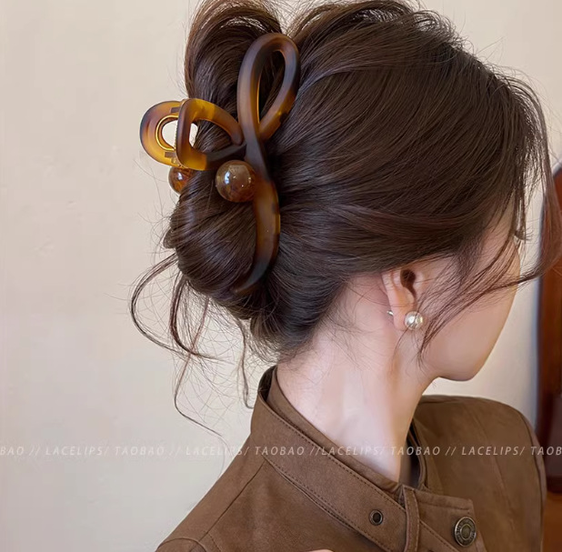 [matte brown] caramel beads large