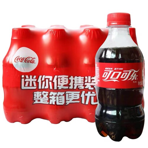 Coca-Cola Sprite full case of 12 bottles, 300ml mini bottles, Fanta sugar-free and sugar-containing carbonated beverages