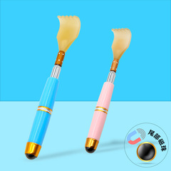 Magnetic beads scratch itches without asking for help. Telescopic multifunctional portable itch scratcher. Back acupoint massage gift for the elderly.