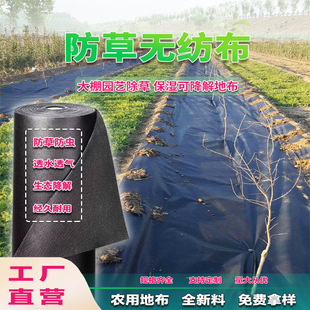 Black anti-grass cloth weeding cloth greenhouse vegetable cloth permeable breathable degradation weeding cloth greenhouse Orchard cloth