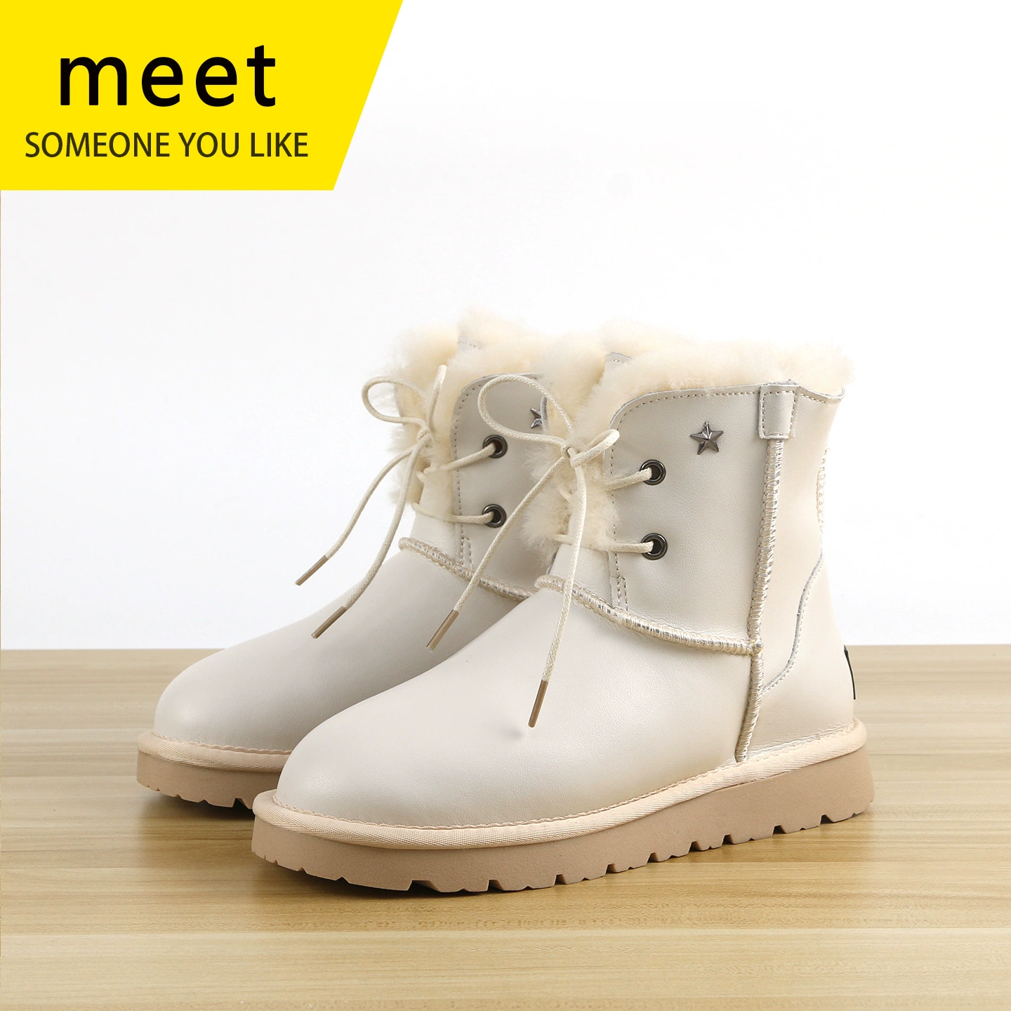 Демисезонные ботинки Meetsomeoneyoulike, утепленная флисовая подкладка, низкие тёплые сапоги