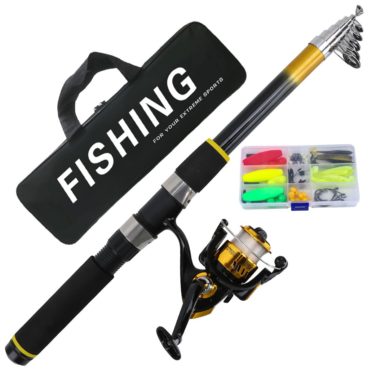 Direct from the manufacturer 3m Lure Rod Fishing Gear Set, Telescopic Sea Fishing Long Casting Rod, Sea Rod, Hand Rod, Cross-Border Wholesale