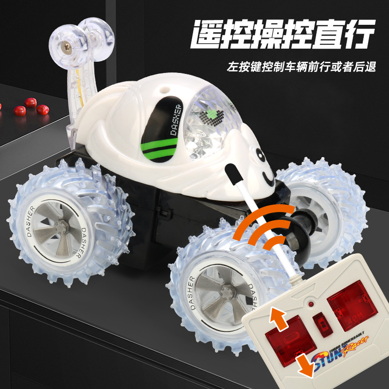 Nuevo camión volquete de control remoto de cuatro vías con luz eléctrica rodante truco coche de control remoto al por mayor