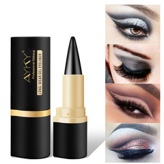 Cross-border color solid eyeliner eye black quick-drying matte eyeliner single head black rich eyeliner eyeliner