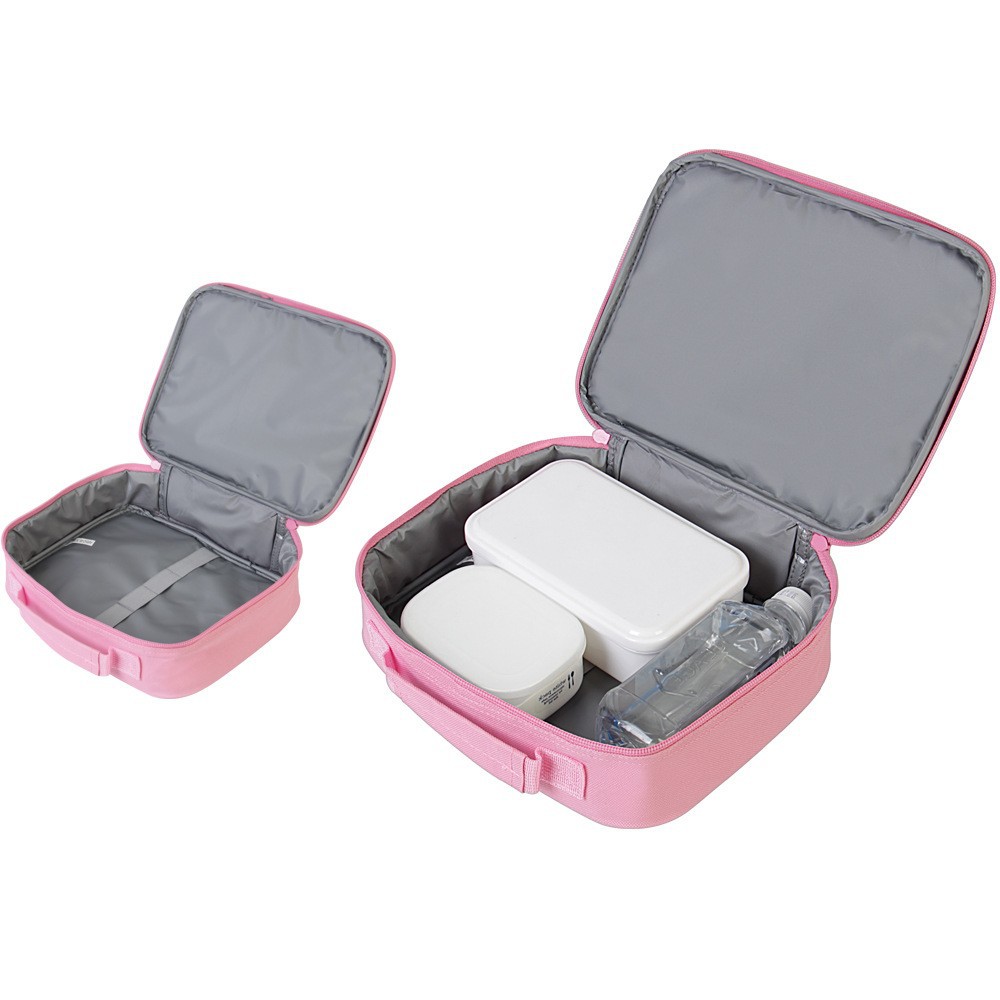 Handheld capacious picnic bag, wear-resistant waterproof material, horizontal version, for import