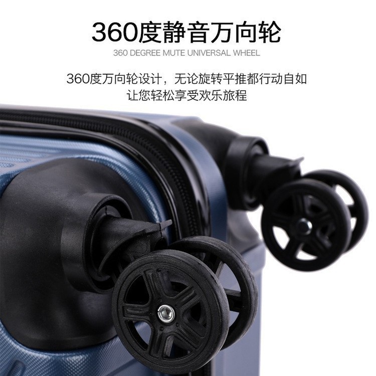 Maleta empresarial de 20 pulgadas a rayas color sólido caja trolley simple gran capacidad rueda universal fábrica de maleta al por mayor