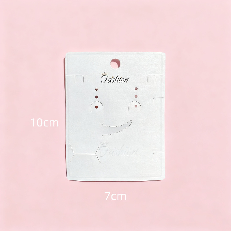 7*10cm pearlescent white paper + pvc; double layer thickening