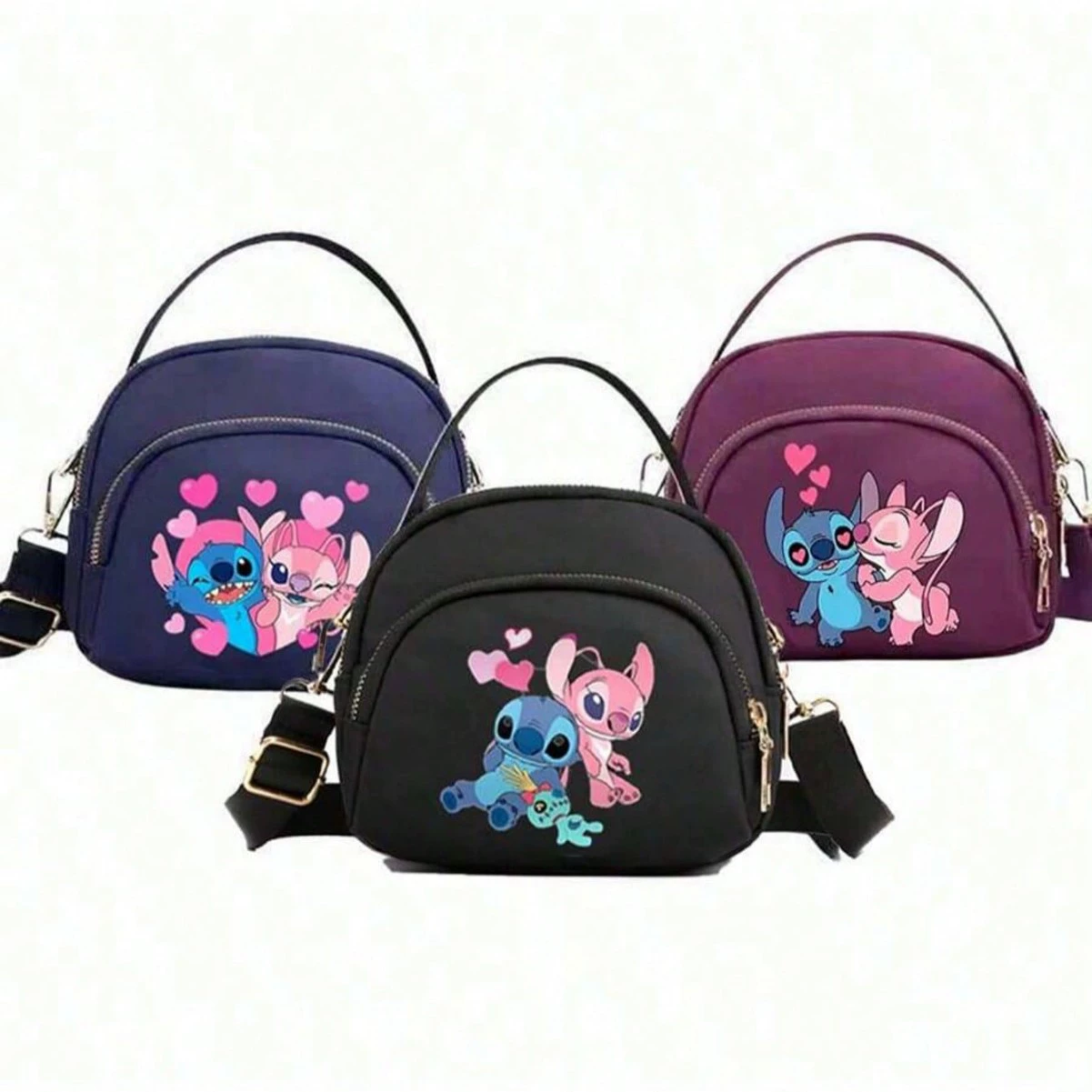 Трансграничная горячая распродажа женская сумка мультяшный принт маленькая квадратная сумка мини-сумка для мобильного телефона женская нейлоновая ткань портативная сумка через плечо