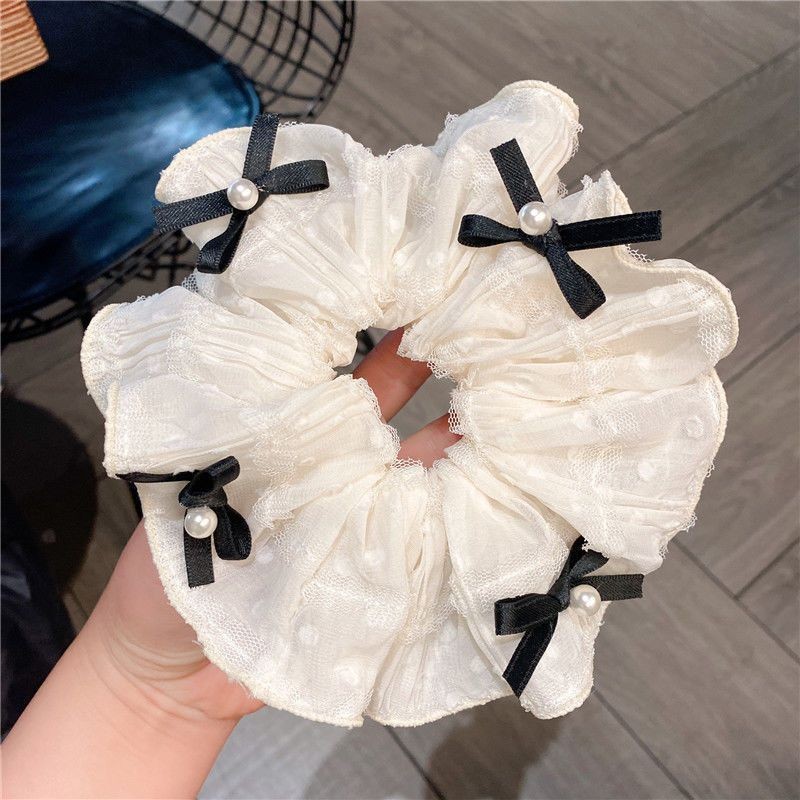 모조 진주 활-베이지