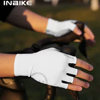 Велосипедные перчатки INBIKE, весенне-летние, амортизирующие, противоскользящие, для занятий спортом на открытом воздухе, для шоссейного велосипеда, с короткими пальцами, для мужчин и женщин