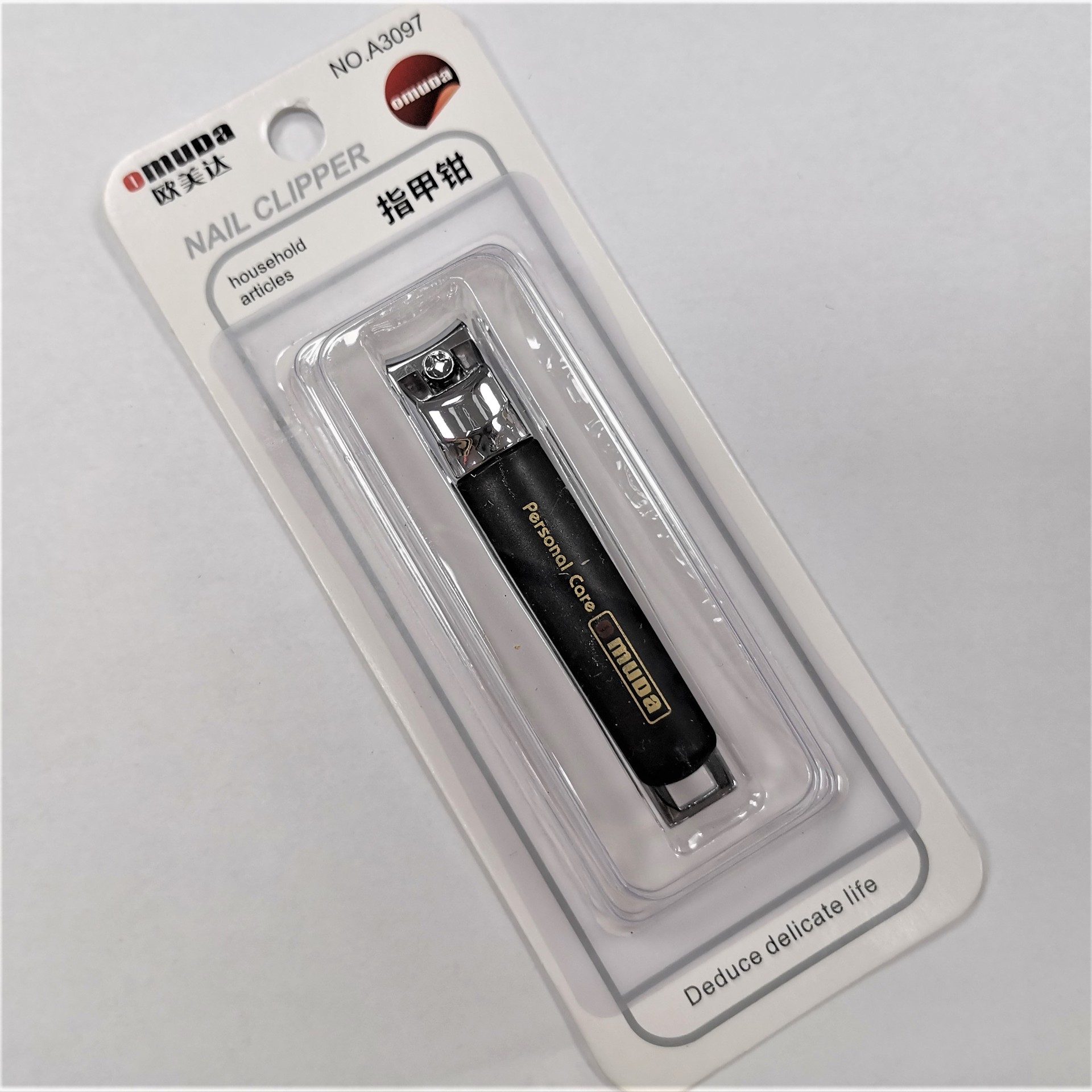 Ohmeda A 3097 black nail clippers Nail enhancement Manicure tool Nail cutters Stainless steel Nail clippers gift gift