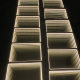 3D abyss mirror luminous floor tile neon background wall bar stage colorful external control induction lasagna mirror