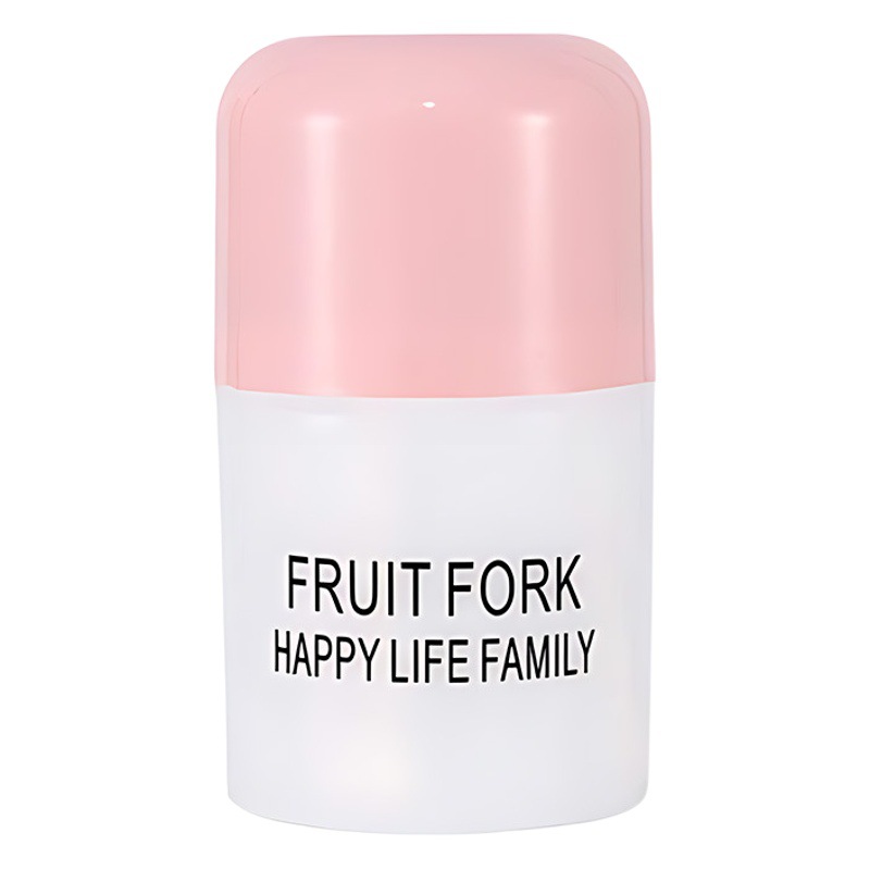 Traje de tenedor de fruta palo de fruta desechable de plástico de dos dientes pastel de fruta del hogar postre tenedor pequeño