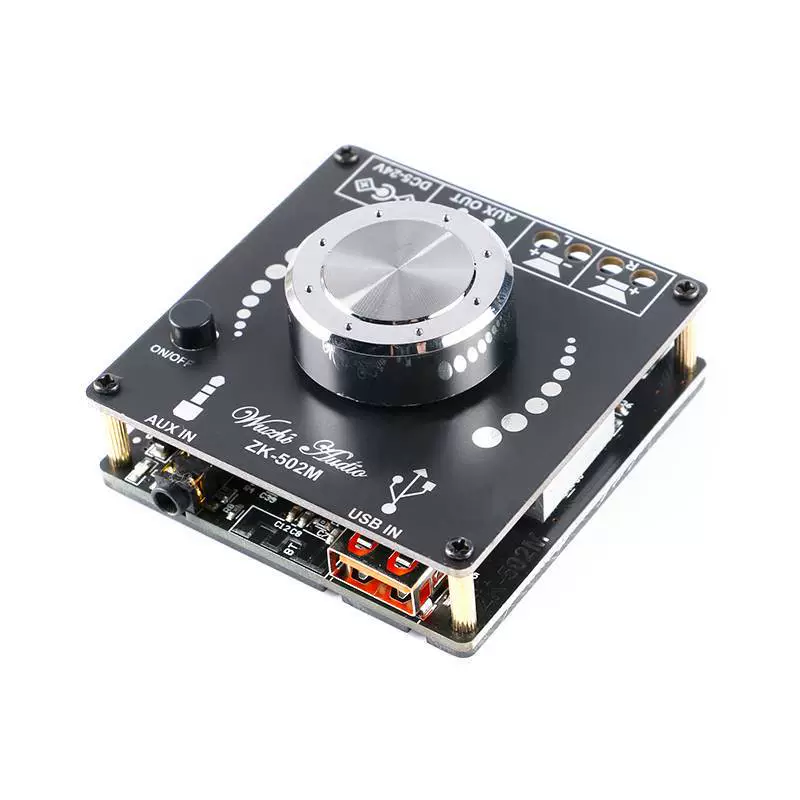 Audio мини 2.0 стерео Bluetooth цифровой рабочий модуль Много входов 50Вт*2 zk-502M