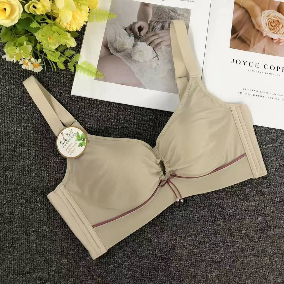 Nuevo sujetador de alta calidad de moda de encaje jacquard transpirable ajustable confortable cuatro botones tipo ropa interior de mujer