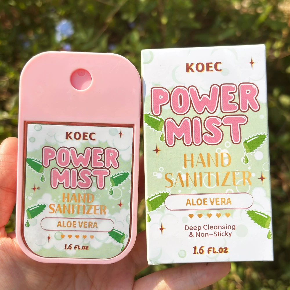 Антисептик для рук KOEC power mist, увлажняющая формула, 45 мл (клубника, алоэ, ваниль, лаванда)
