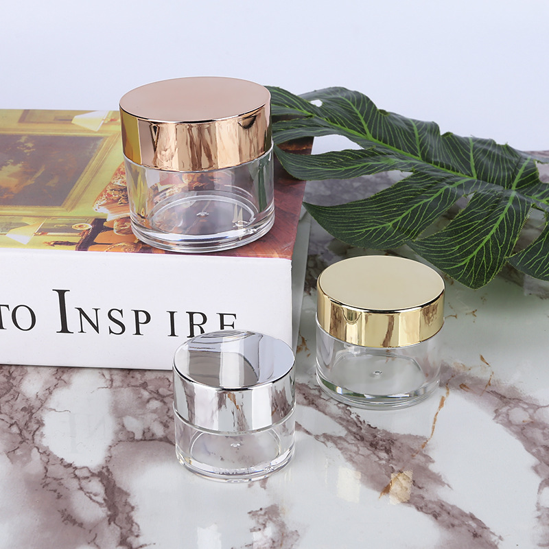 供应PS透明膏霜眼霜瓶 粉底面膜粉瓶 护肤品雪花膏小样分装瓶