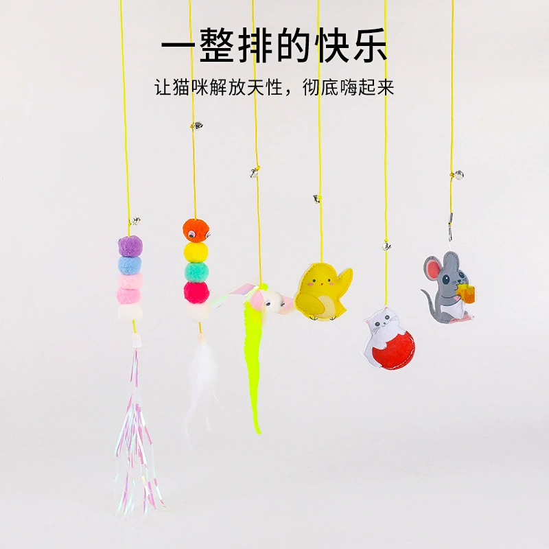 Качели висячие двери игрушки для кошек войлочные домашние животные от привет подвесные телескопические регулируемые игрушки для кошек оптом