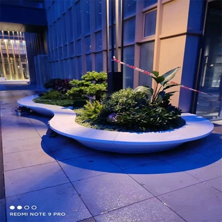 源头厂家GRC水泥构件坐凳 GRC树池华池坐凳  幕墙grc板 来图定制