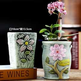 透气陶瓷多肉花盆简约创意粗陶大口径家用多肉盆栽