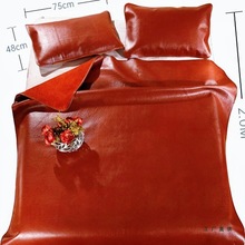 加厚水牛皮凉席头层牛皮凉席软席18米床凉席1.5米硬席三件套