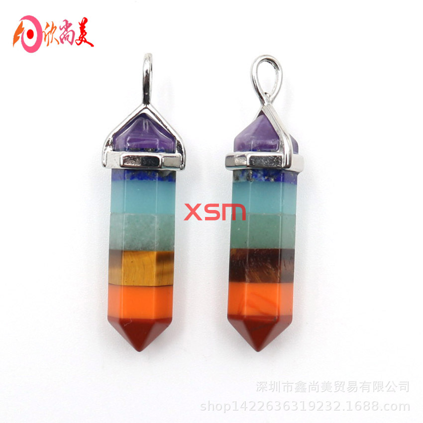organic hexagonal fashionable crystal pendant