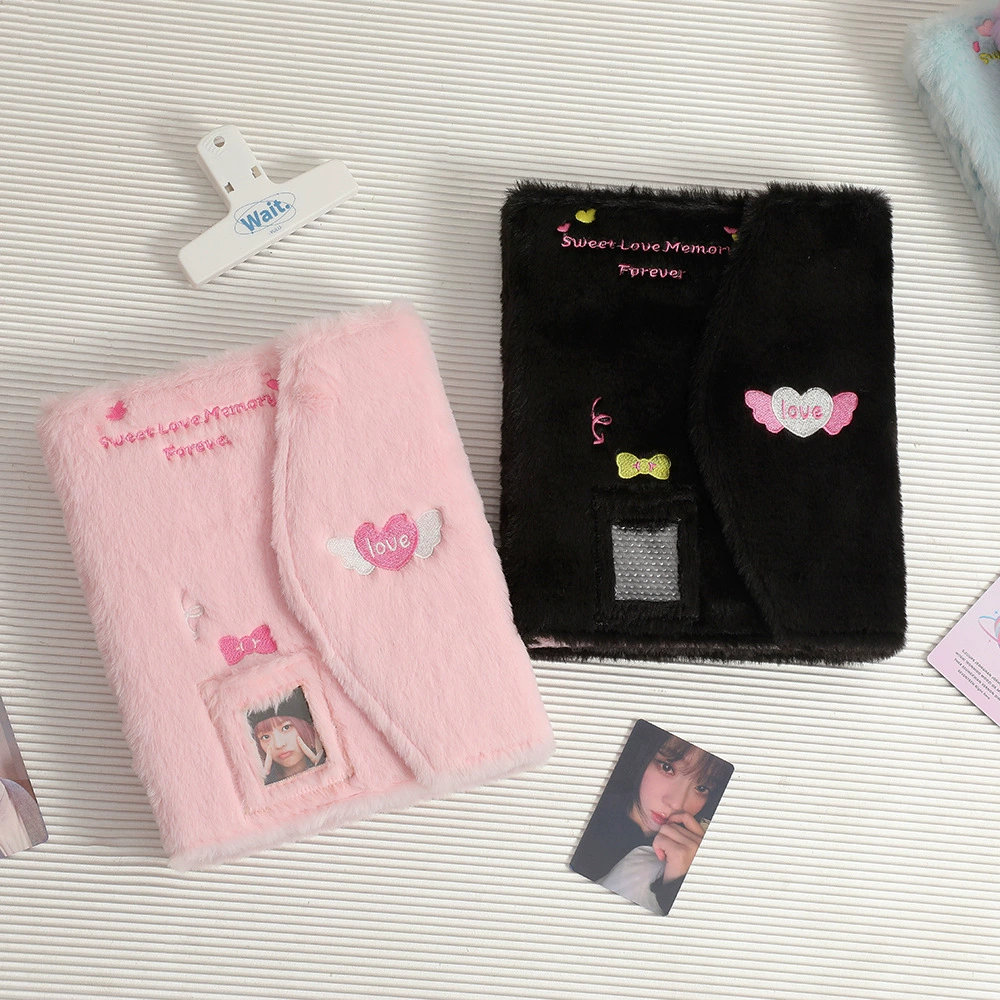 Плюшевый фотоальбом Polaroid A5 с embroidery, мягкое чехол-хранение, органайзер для карт/книг