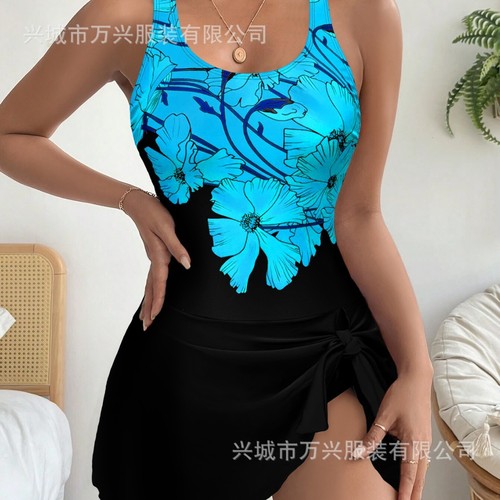 2025 Fashionable European and American Personality Fitted One-piece Swimsuit for Women, Slimming High-end, Cupping Sexy Swimwear